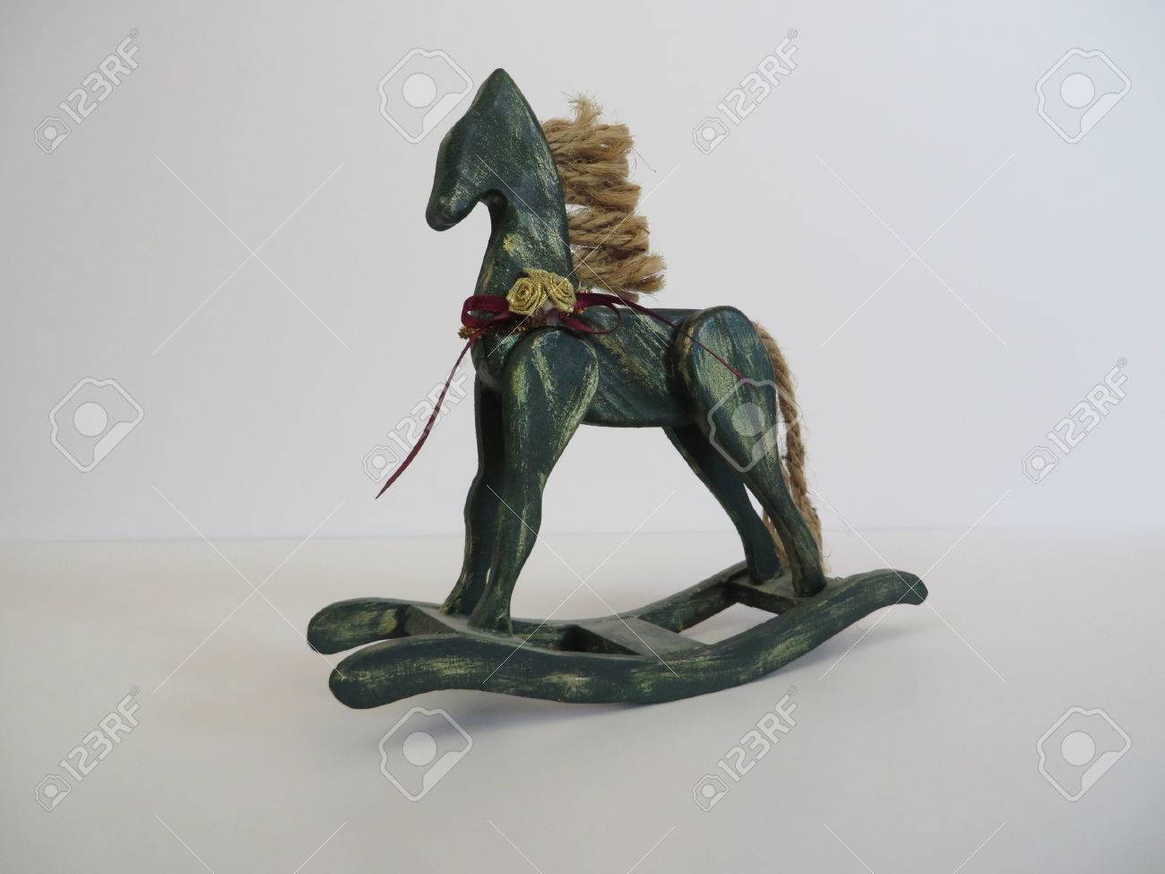 green rocking horse