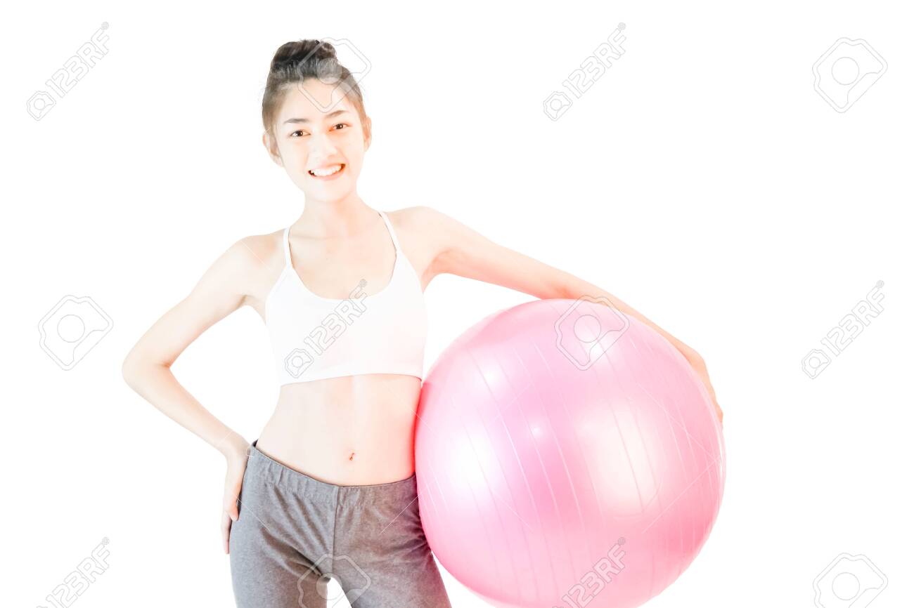 orange yoga ball