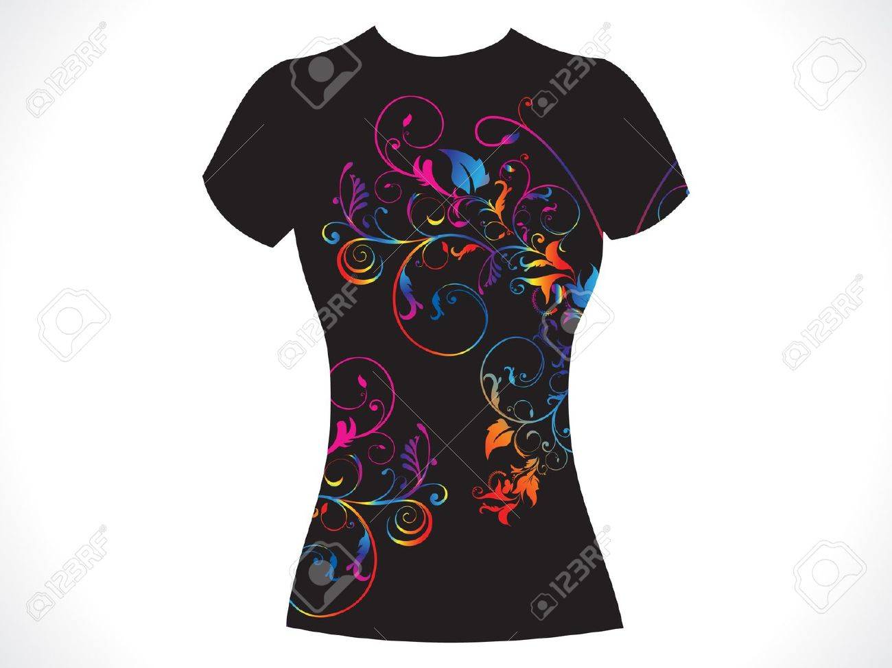 Vector T-shirt Design with Beautiful Girl | Vector T-Shirt Designs ...