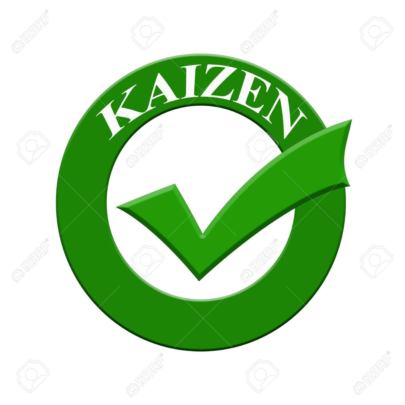 kaizen icon or symbol image concept design with business women