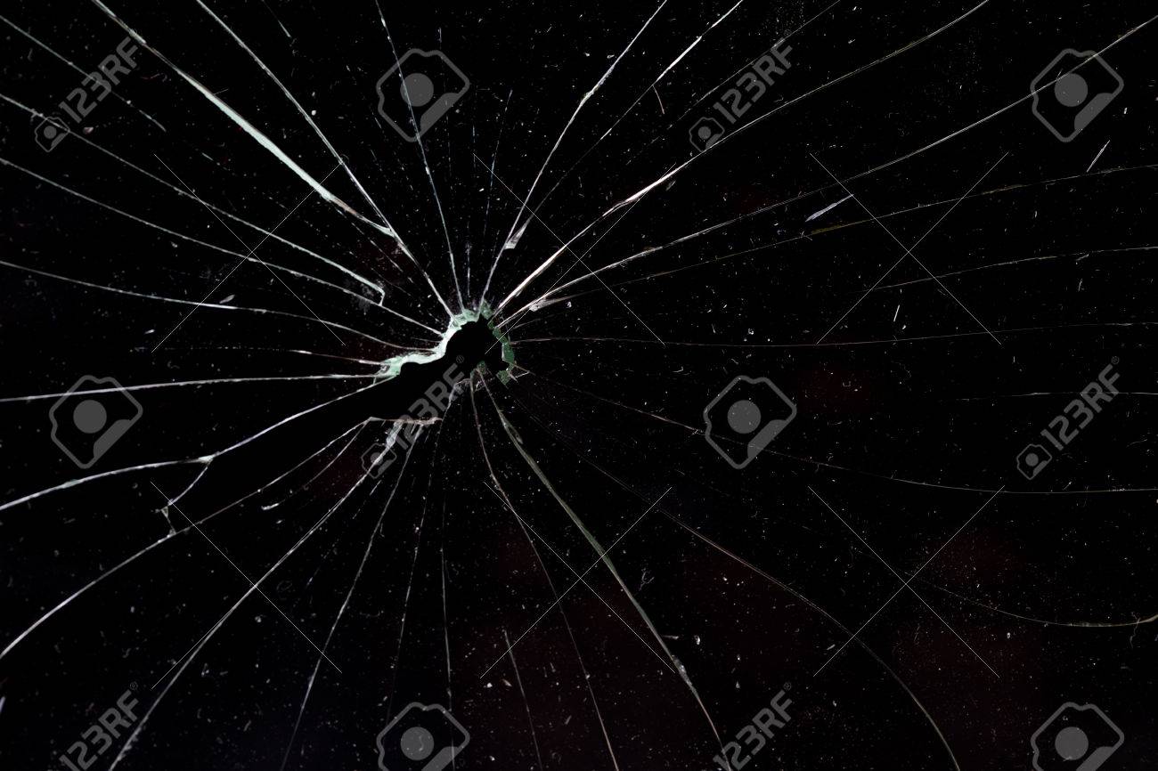 Broken Glass Black Background Stock Photo Picture And Royalty Free Image Image