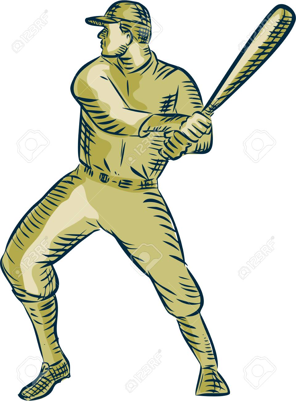プロ野球選手のイラストのイラスト素材・ベクター Image 42778417