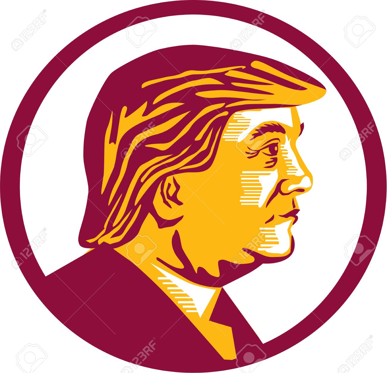 illustration showing republican party presidential president stock