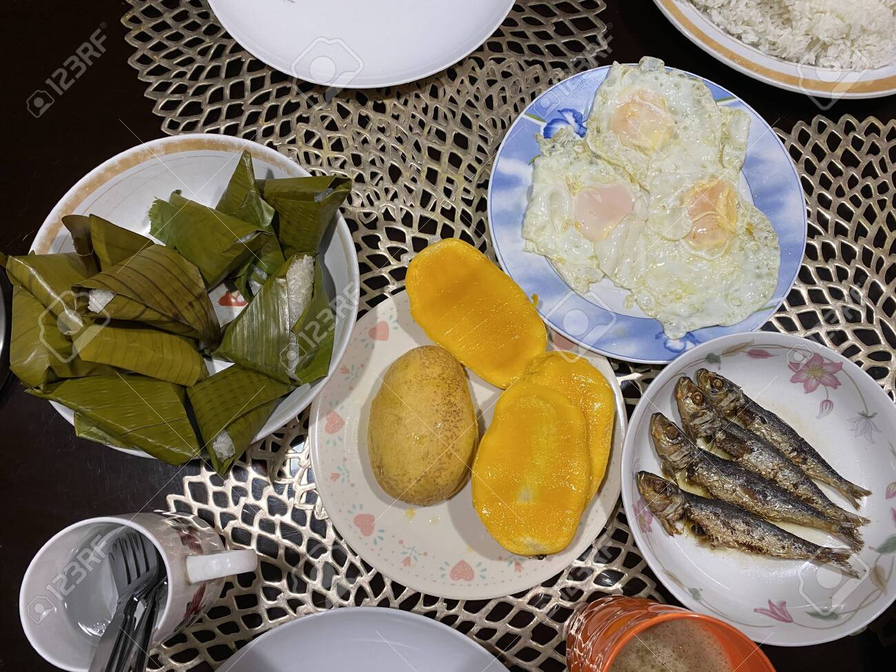 Photo Of A Typical Filipino Breakfast With Slices Of Philippine Stock Photo Picture And Royalty Free Image Image 148254981