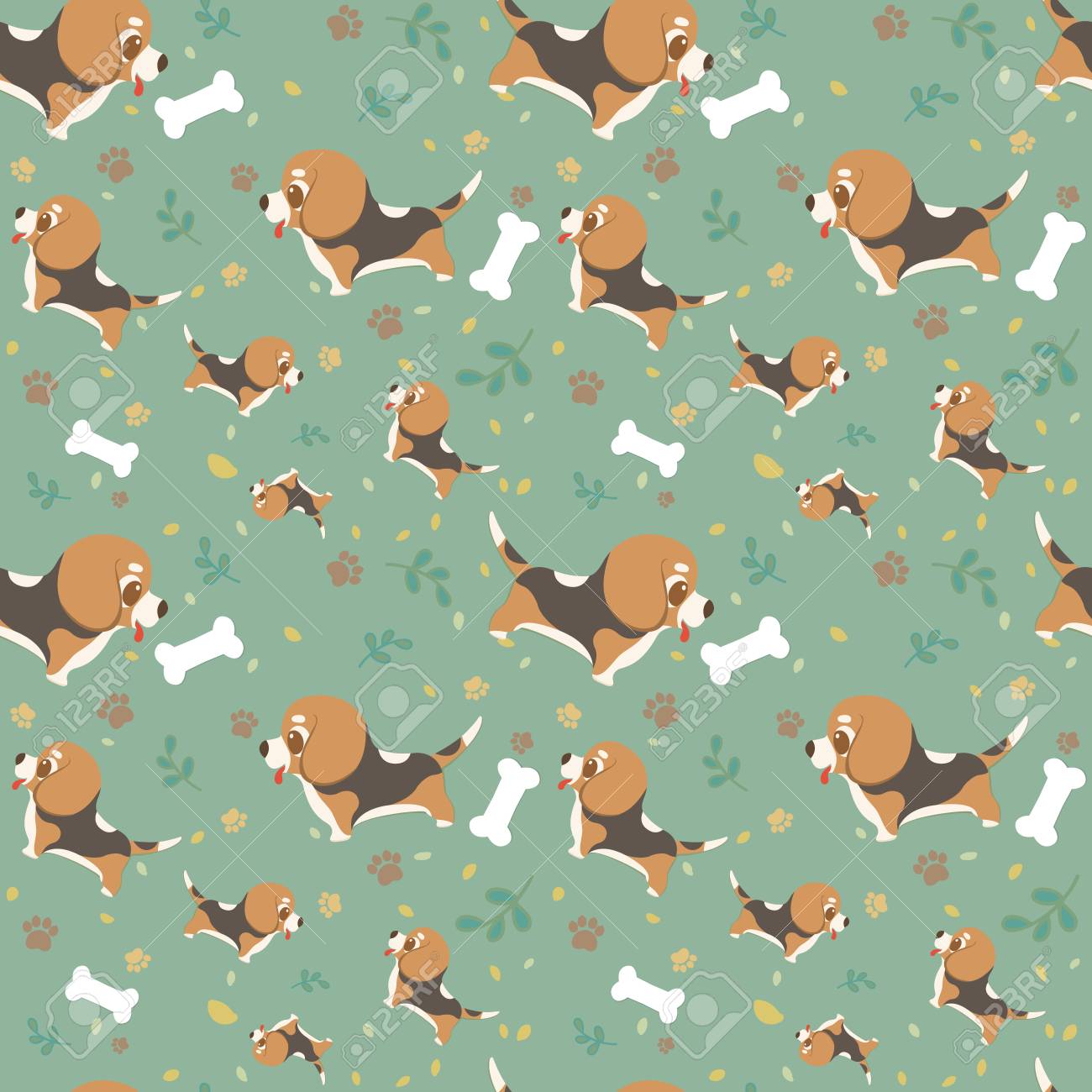 beagle wrapping paper