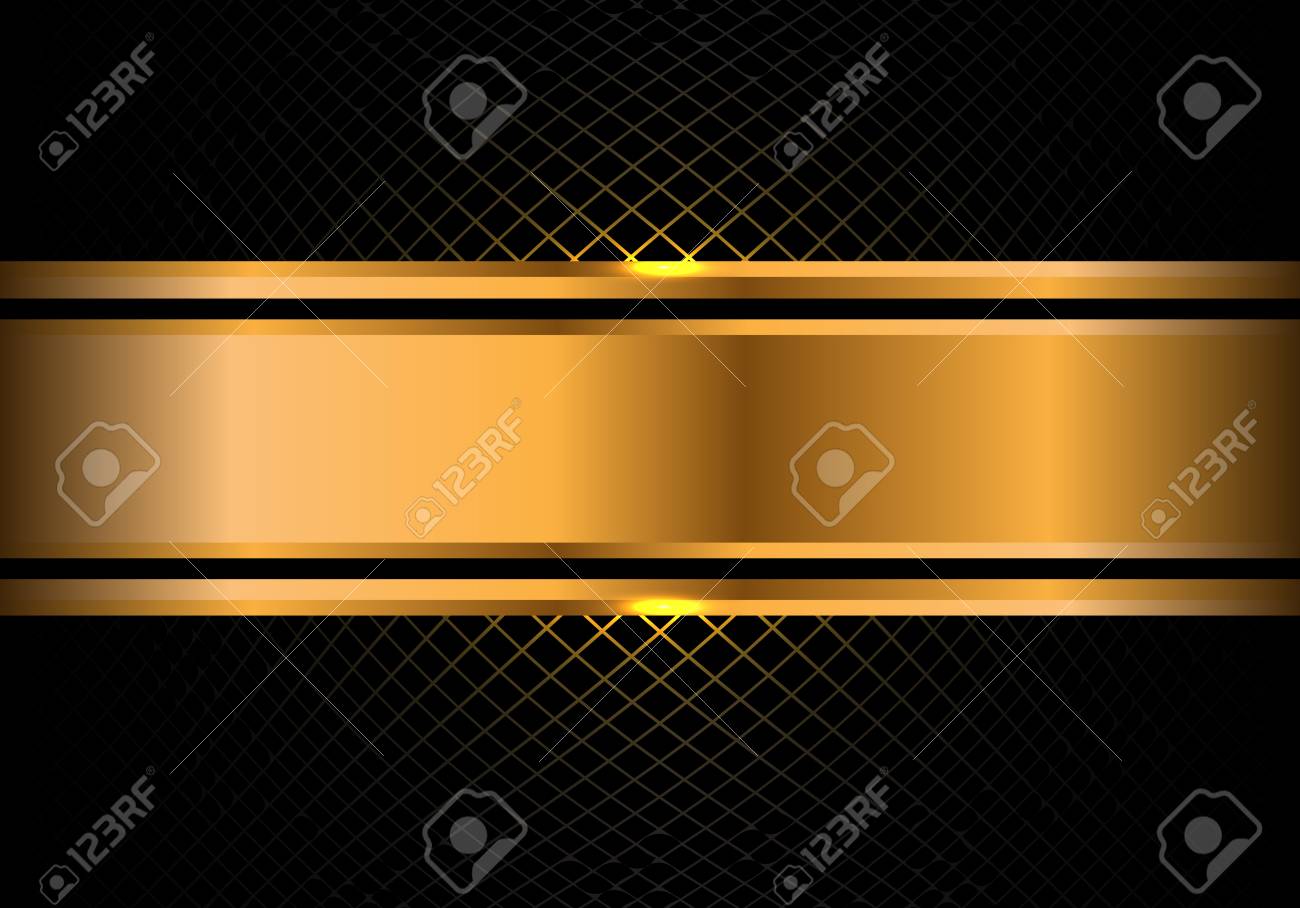 abstract gold banner on