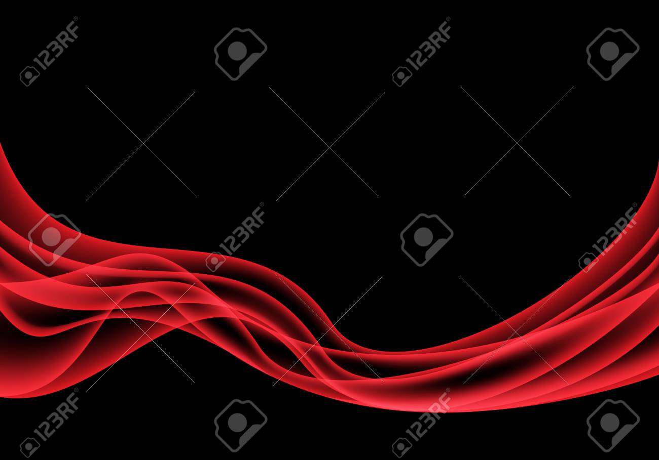 黒デザインモダン背景ベクトルイラストに抽象的な赤波滑らかな煙 のイラスト素材 ベクタ Image 黒デザインモダン背景ベクトルイラストに抽象的な赤波滑らかな煙 のイラスト素材 ベクタ Image