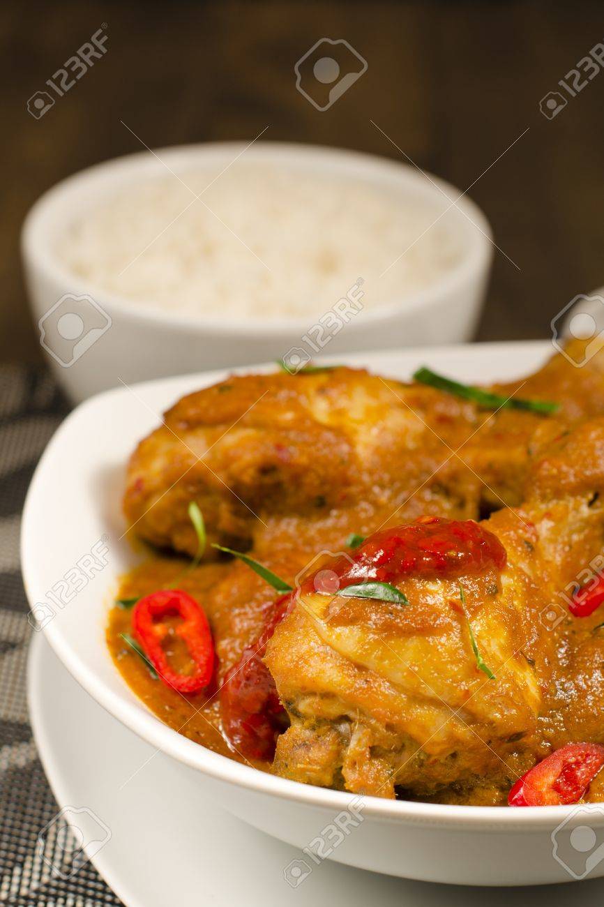 Ayam Kari Kapitan Malaysian Spicy Chicken Curry With Coconut Stock Photo Picture And Royalty Free Image Image 15532155
