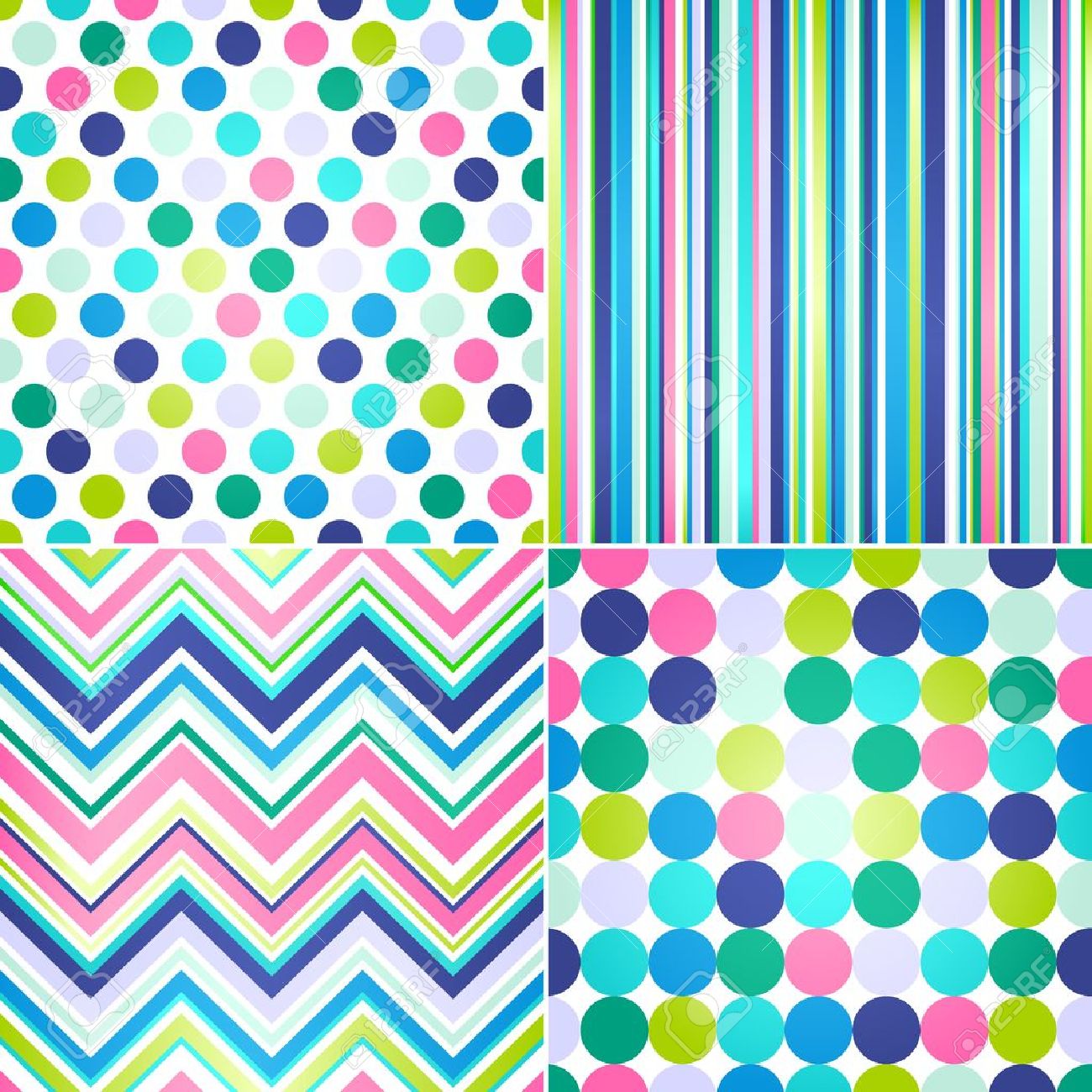 stripes with polka dots