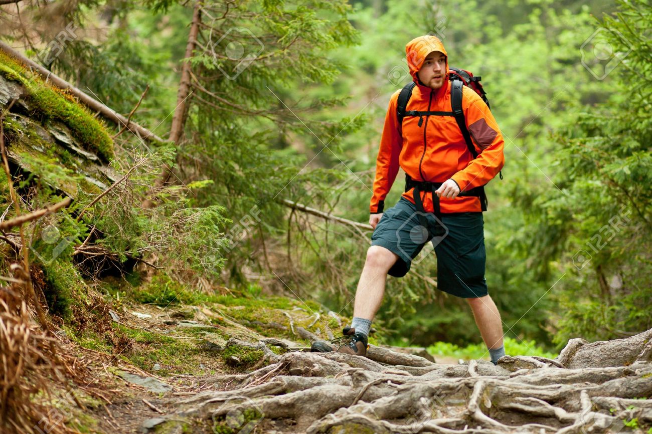 orange outdoor jacket