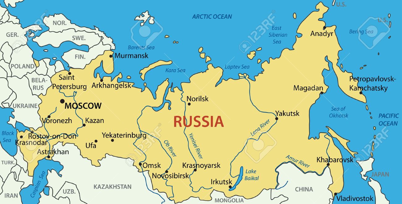 FEDERAÇÃO DA RÚSSIA - MAPAS DA RÚSSIA