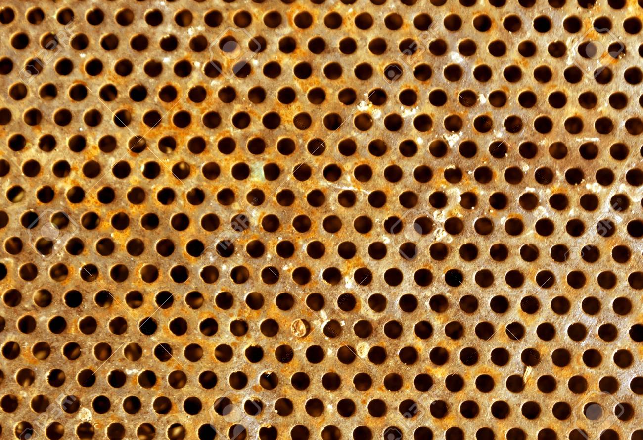 Rusty Color Perforated Metal Floor Pattern Abstract Background Stock Photo Picture And Royalty Free Image Image