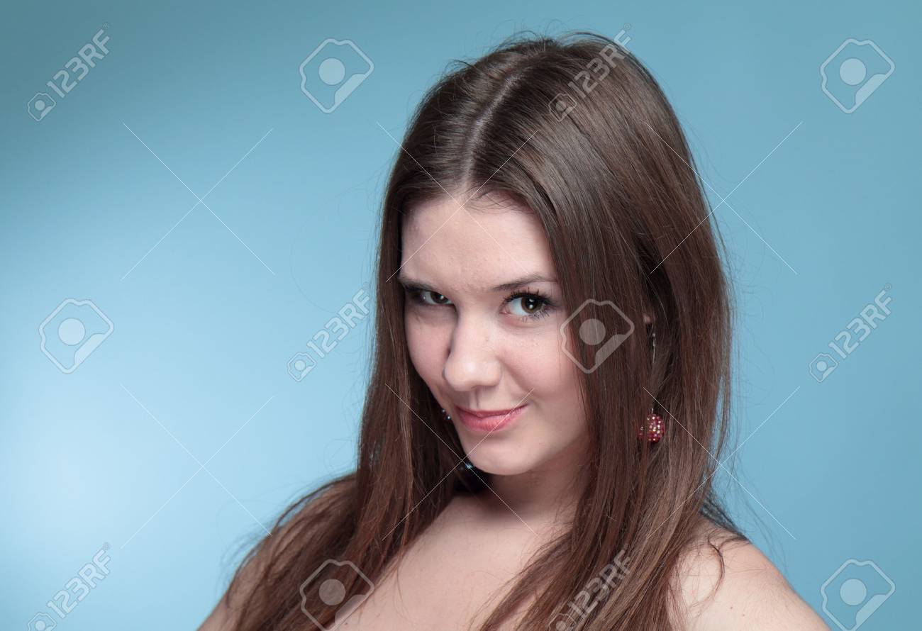 面白い女の子の肖像画 の写真素材 画像素材 Image