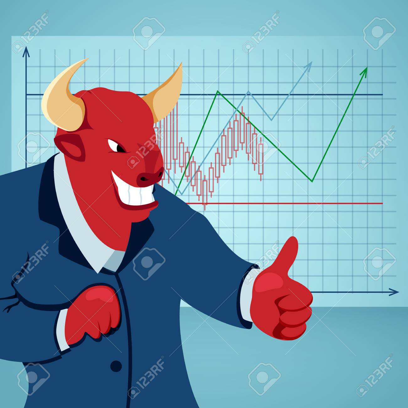 Red Bull Character Increase Cryptocurrency Trade. Trading Risk Finance  Concept. Stock Market Exchange Forex. People Businessman Investor Have  Crypto Strategy Cartoon Vector Illustration Royalty Free SVG, Cliparts,  Vectors, and Stock Illustration. Image