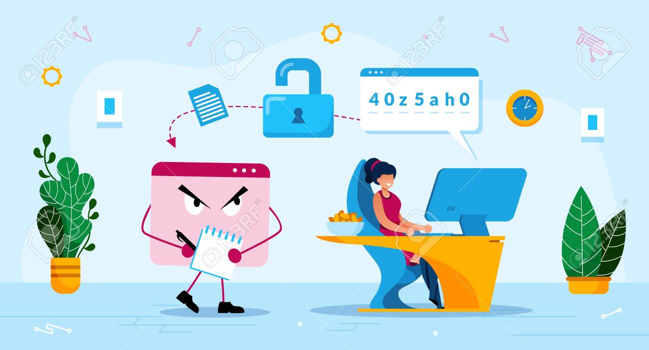 Online Phishing Trendy Flat Vector Concept. Malware Software, Trojan Stealing Password, Woman Using Computer, Losing Personal, Confidential Data or Information Because of Phishing Attack Illustration - 143153943 Online Phishing Trendy Flat Vector Concept. Malware Software, Trojan Stealing Password, Woman Using Computer, Losing Personal, Confidential Data or Information Because of Phishing Attack Illustration - 143153943