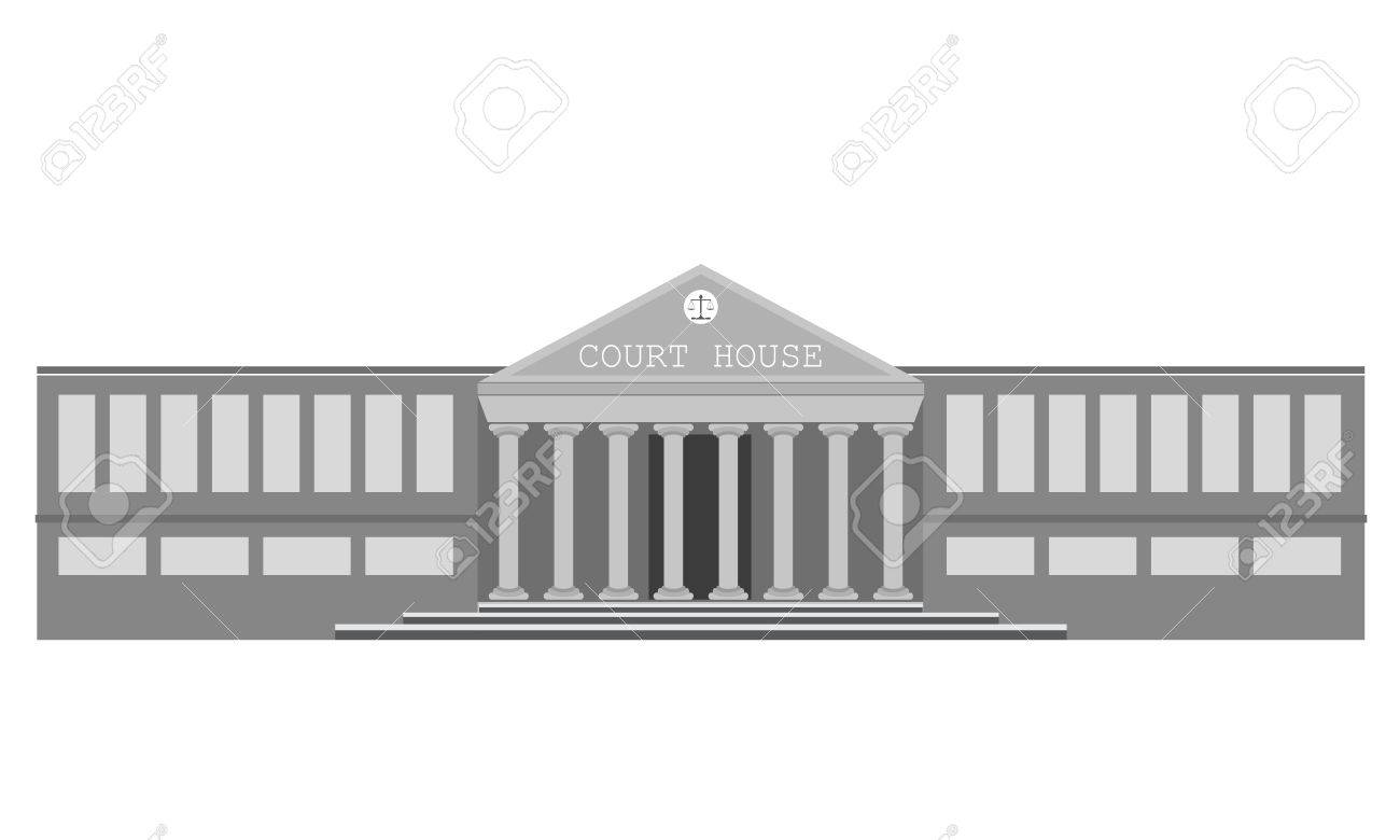 裁判所の建物 正義の家のベクトル イラスト のイラスト素材 ベクタ Image