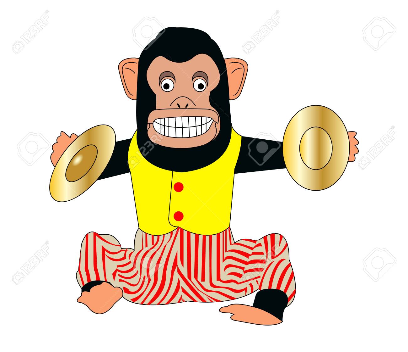 monkey with cymbals