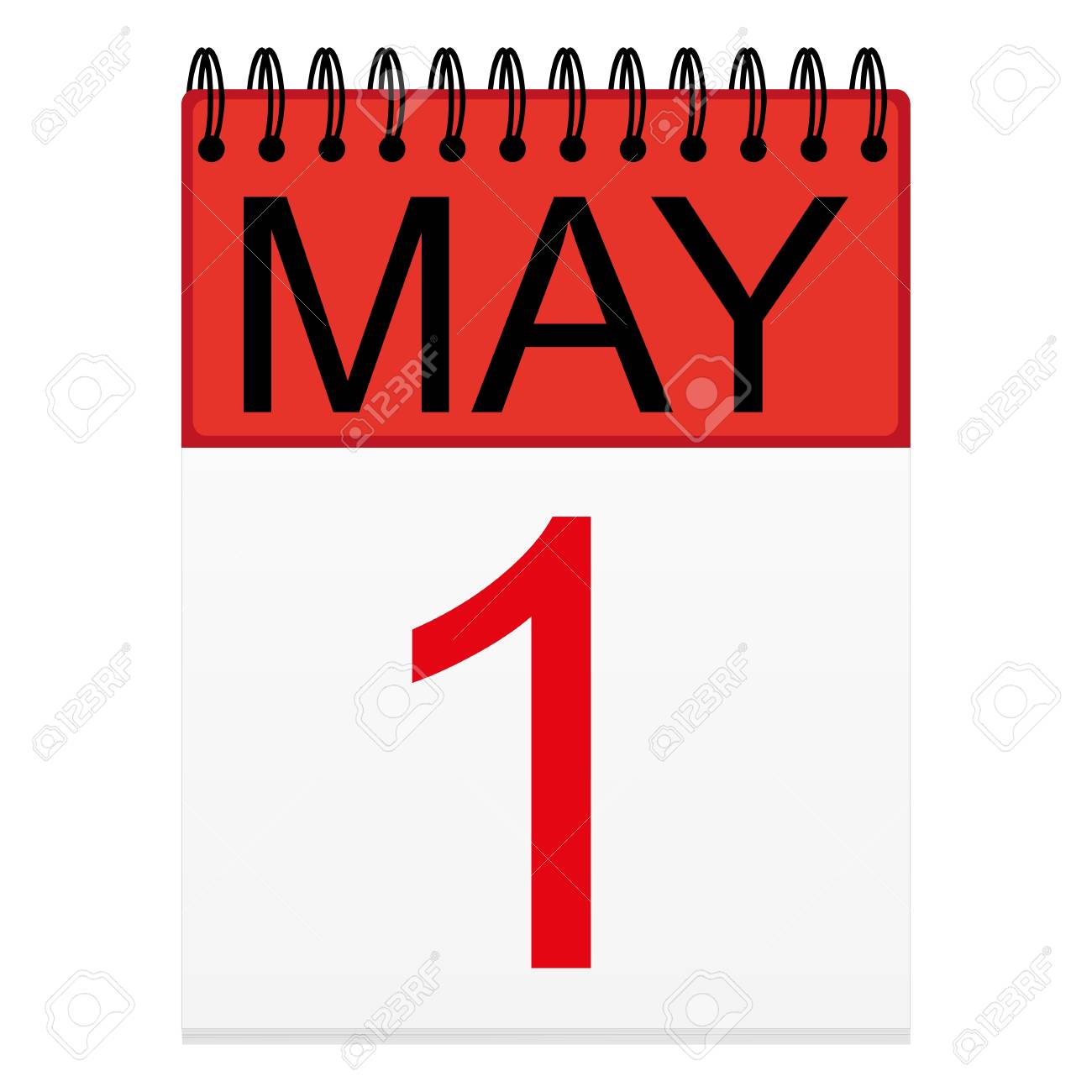 カレンダーに 5 月 1 日 のイラスト素材 ベクタ Image