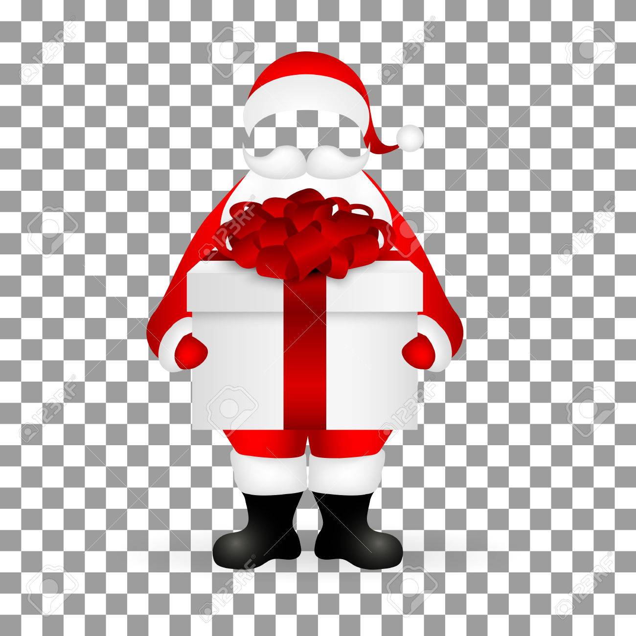template santa claus to insert a human face vector royalty free