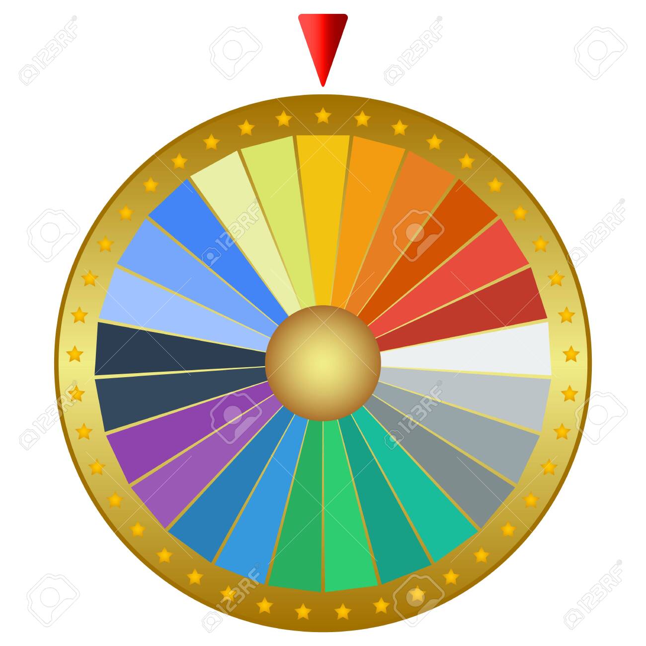 Prize wheel of fortune isolated on a white background. Casino machine design, vector illustration - 142414379 Prize wheel of fortune isolated on a white background. Casino machine design, vector illustration - 142414379