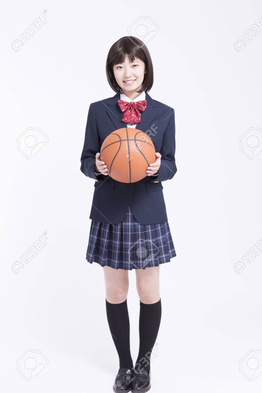 High School Girl With A Basket Ball Stock Photo Picture And Royalty Free Image Image