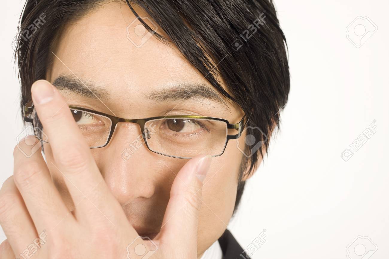 メガネをかけるビジネスマン の写真素材 画像素材 Image