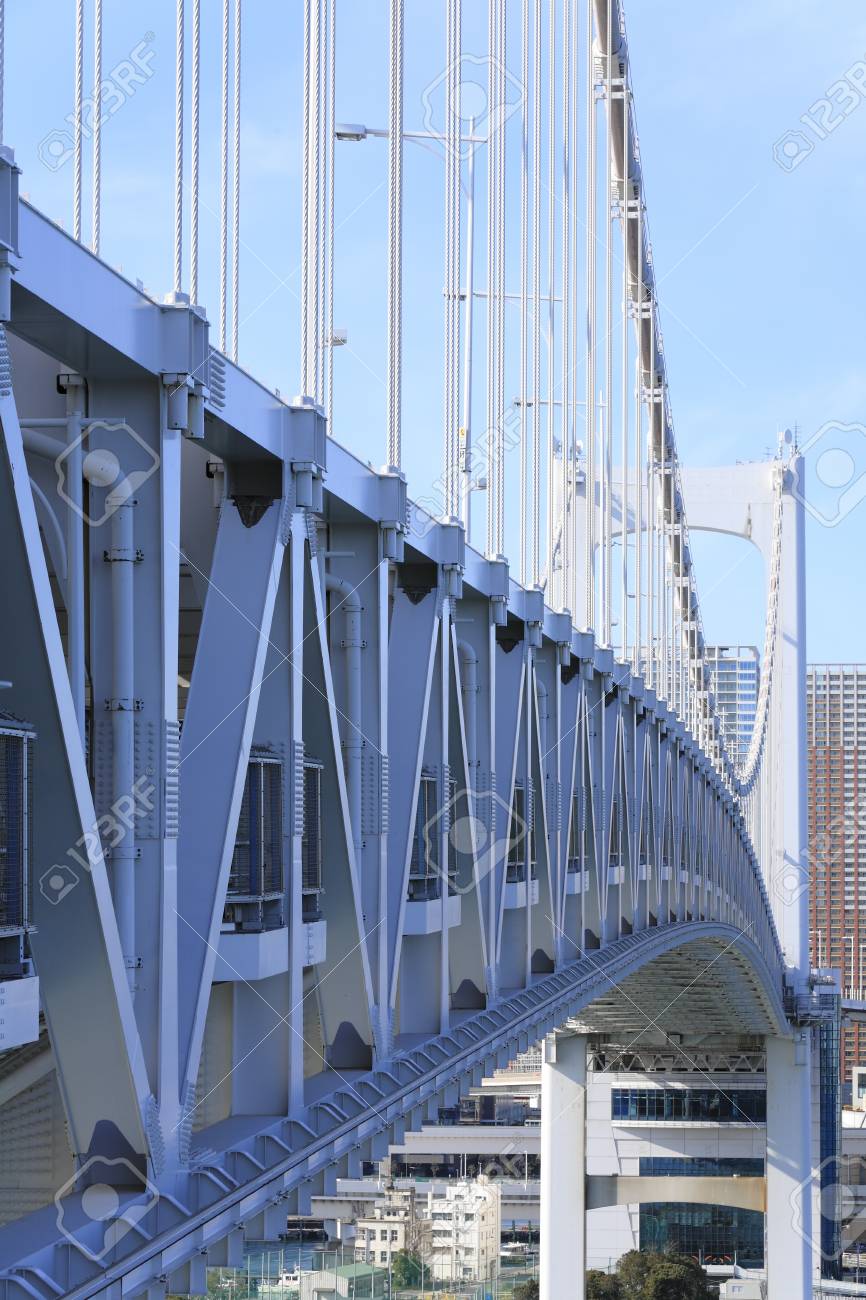 レインボー ブリッジの構造部分 の写真素材 画像素材 Image