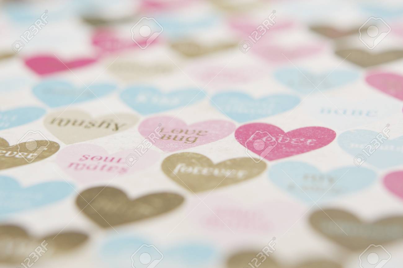 ハートの型紙 の写真素材 画像素材 Image