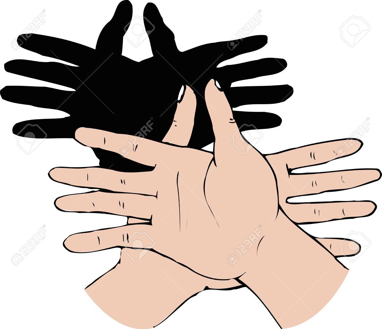 カニの影 の写真素材 画像素材 Image