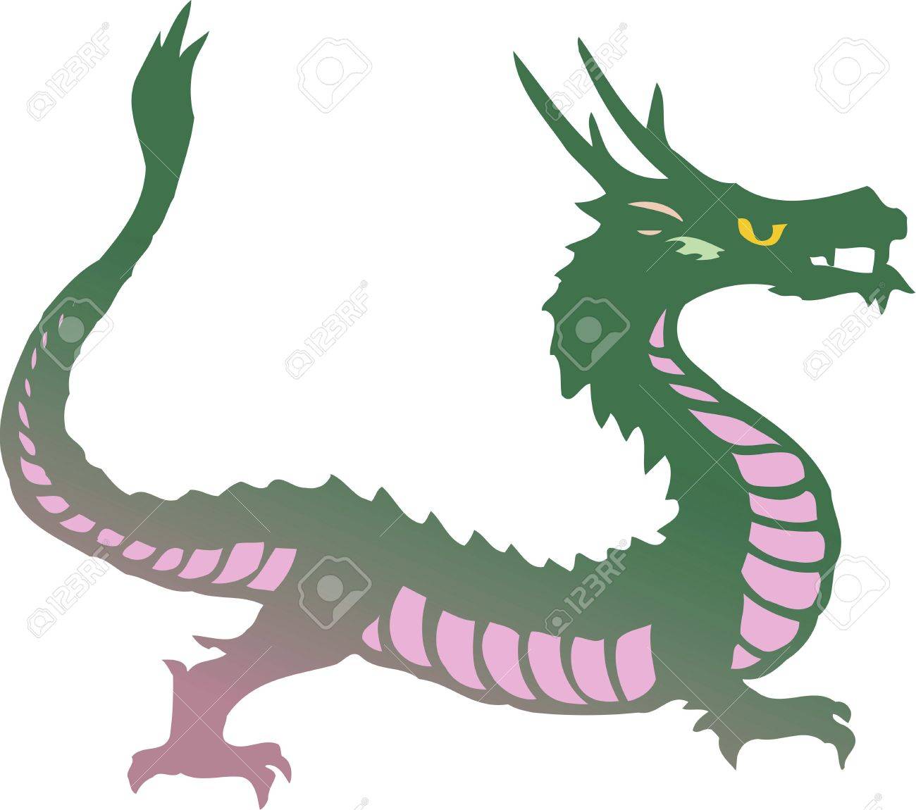 全身ドラゴン風景 の写真素材 画像素材 Image