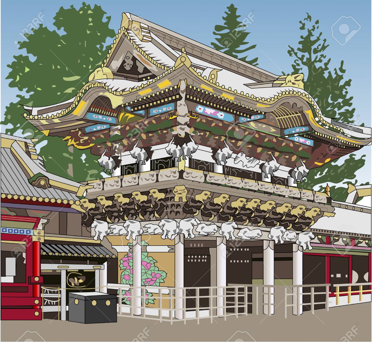 日光東照宮陽明門 の写真素材 画像素材 Image