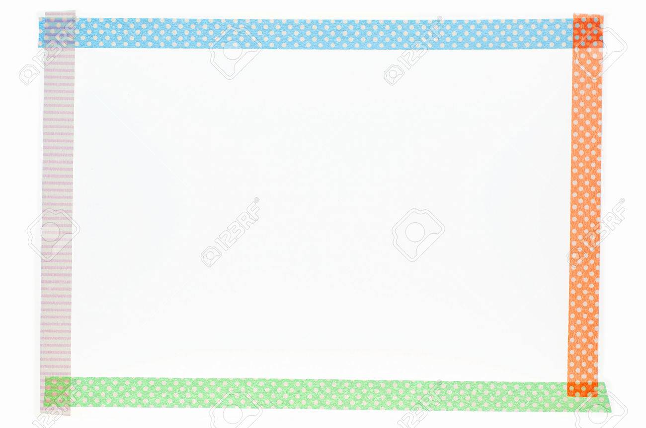 マスキング テープ フレーム の写真素材 画像素材 Image