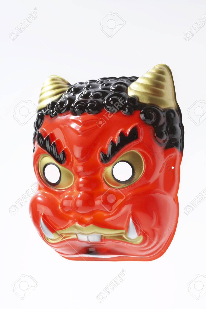 celluloid devil mask for setsubun stock photo picture and royalty setsubun mask