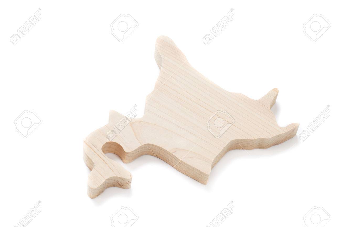 北海道の木の地図 の写真素材 画像素材 Image