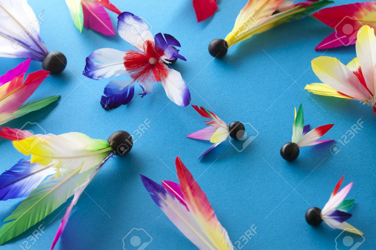 羽子板の羽根 の写真素材 画像素材 Image