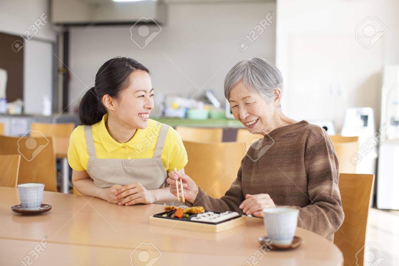 Granny eats lunch - 50330320 Granny eats lunch - 50330320