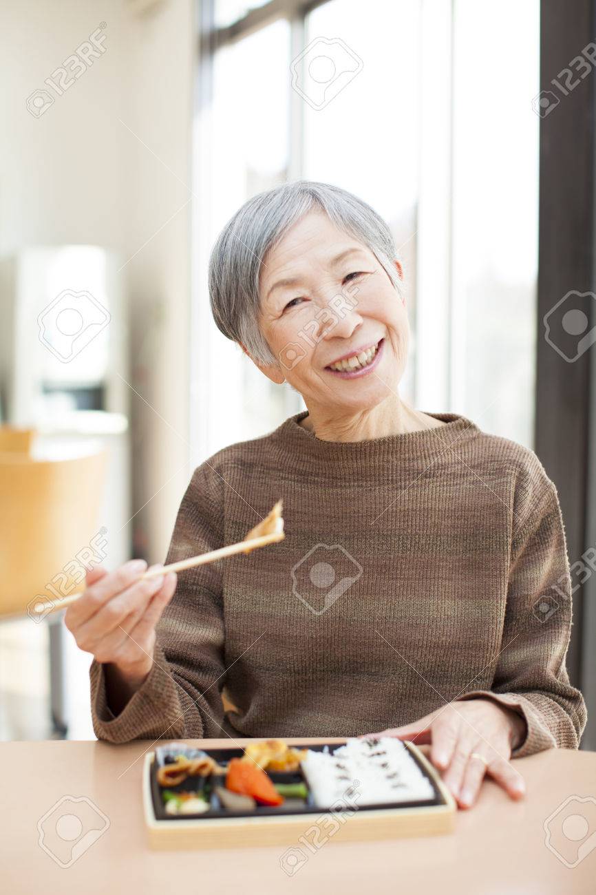 Granny eats lunch - 50331740 Granny eats lunch - 50331740