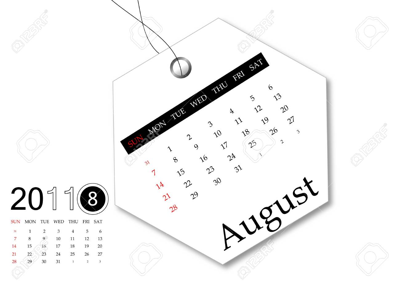 2011 年 8 月カレンダー の写真素材 画像素材 Image 7499065