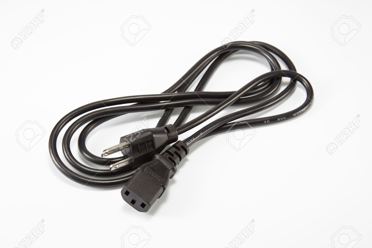 Of An Electric Cable For A Three Prong Plug Has The Three Wires