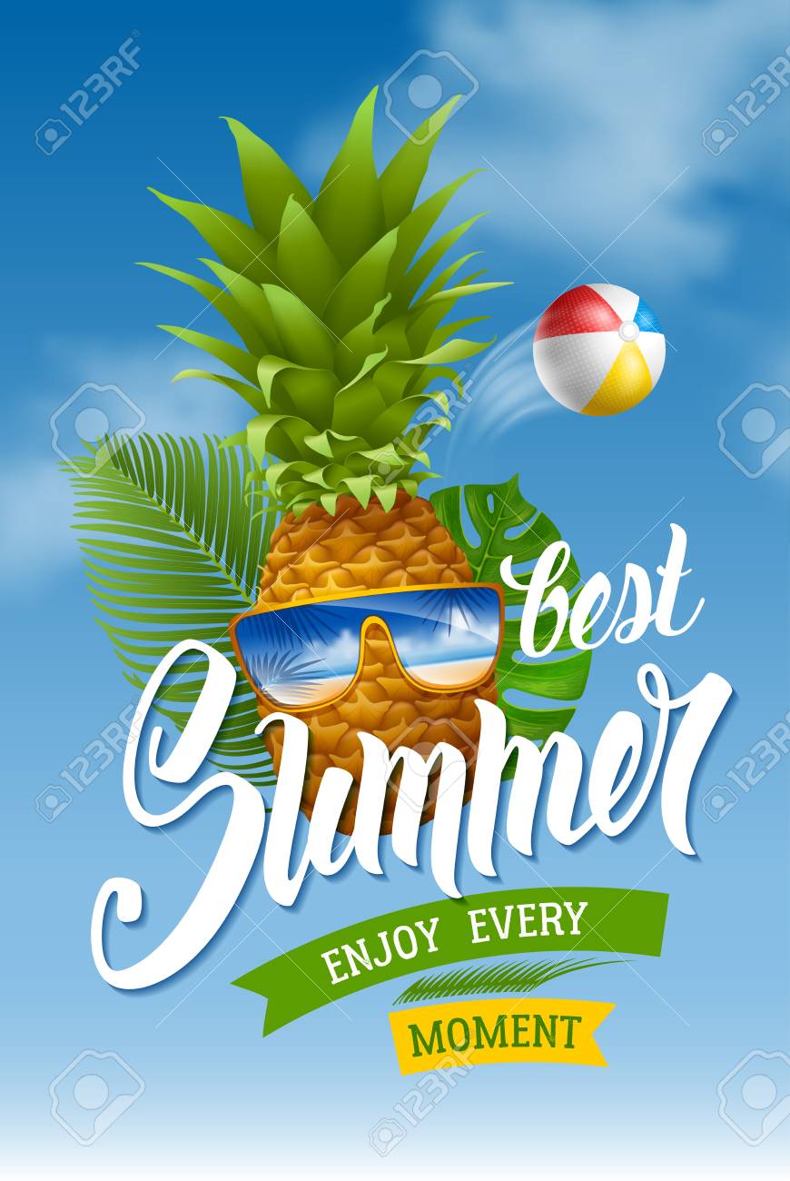 pineapple beach ball