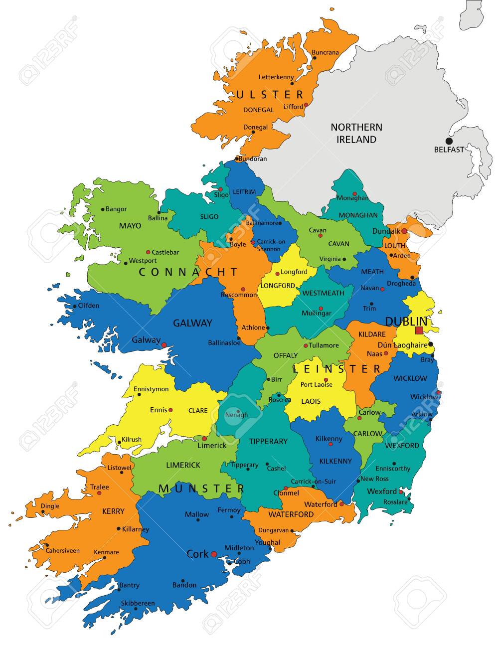colorful-ireland-political-map-with-clearly-labeled-separated-layers-vector-illustration-royalty-free-svg-cliparts-vectors-and-stock-illustration-image-122617530