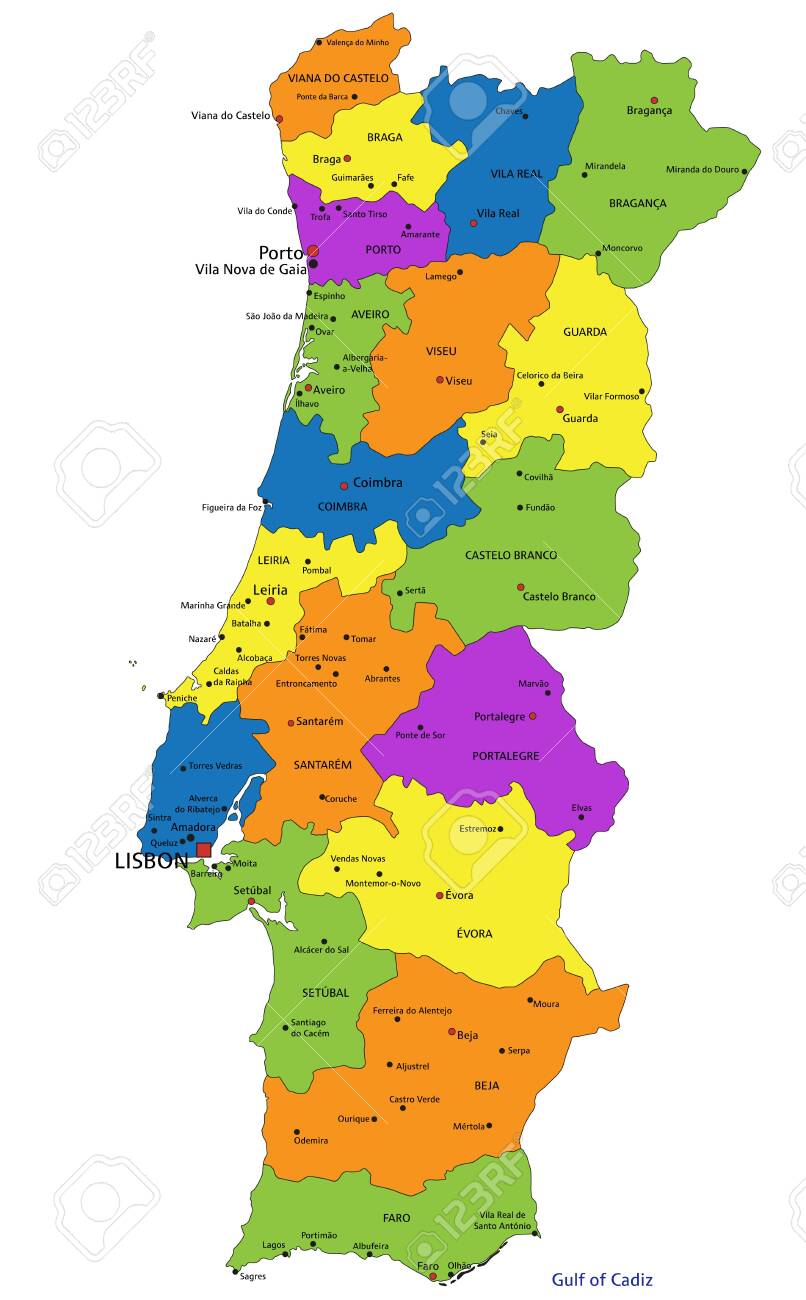 portugal political map