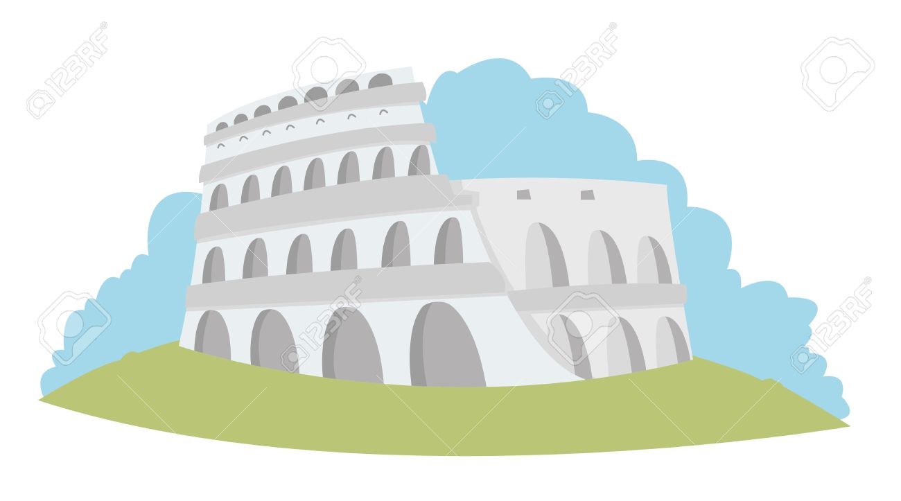 パステル トーンのローマ コロッセオを表すベクトル イラストのイラスト素材 ベクタ Image パステル トーンのローマ コロッセオを表すベクトル イラストのイラスト素材 ベクタ Image