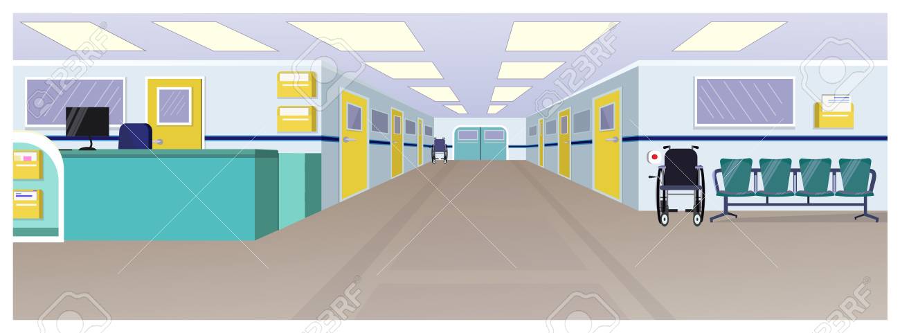 Hospital hall with reception, doors in corridor and chairs vector illustration. Clinic interior. Hospital concept. For websites, wallpapers, posters or banners. - 111923697 Hospital hall with reception, doors in corridor and chairs vector illustration. Clinic interior. Hospital concept. For websites, wallpapers, posters or banners. - 111923697