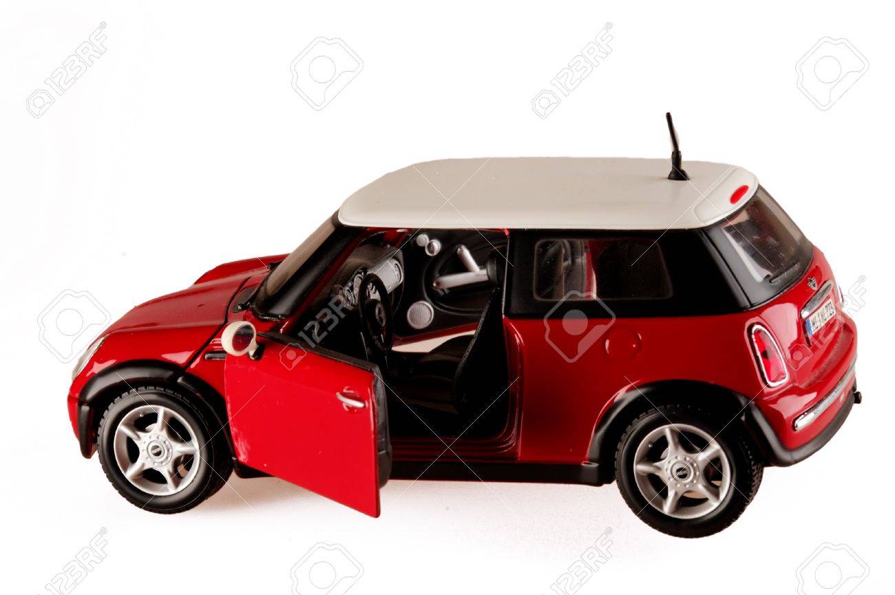 red mini cooper toy car