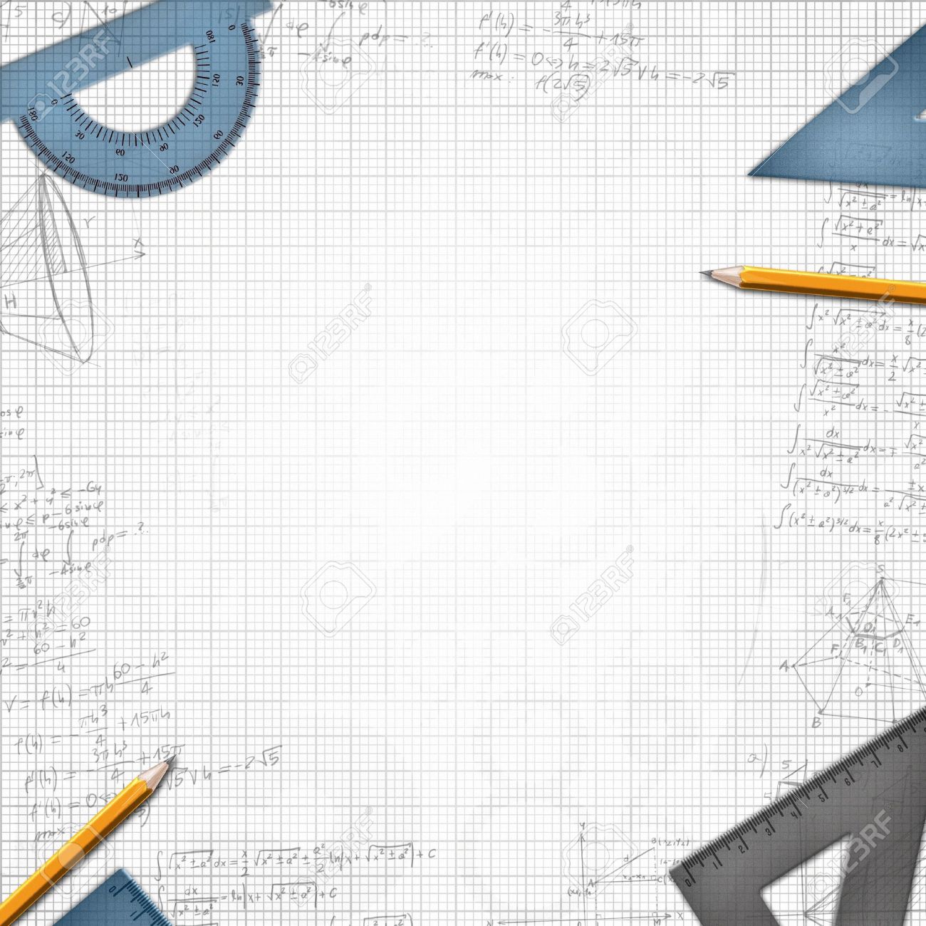 Mathematic School Design Background Illustration Stock Photo ...