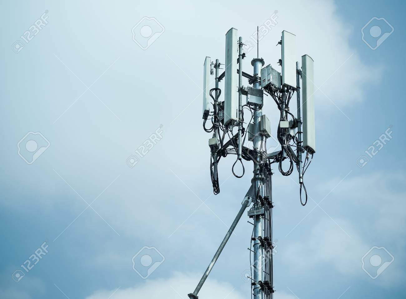3g Towers Near Me Mobile Phone Towers And 3G And 4G System, With Space For Place Your Text.  Stock Photo, Picture And Royalty Free Image. Image 96783950.
