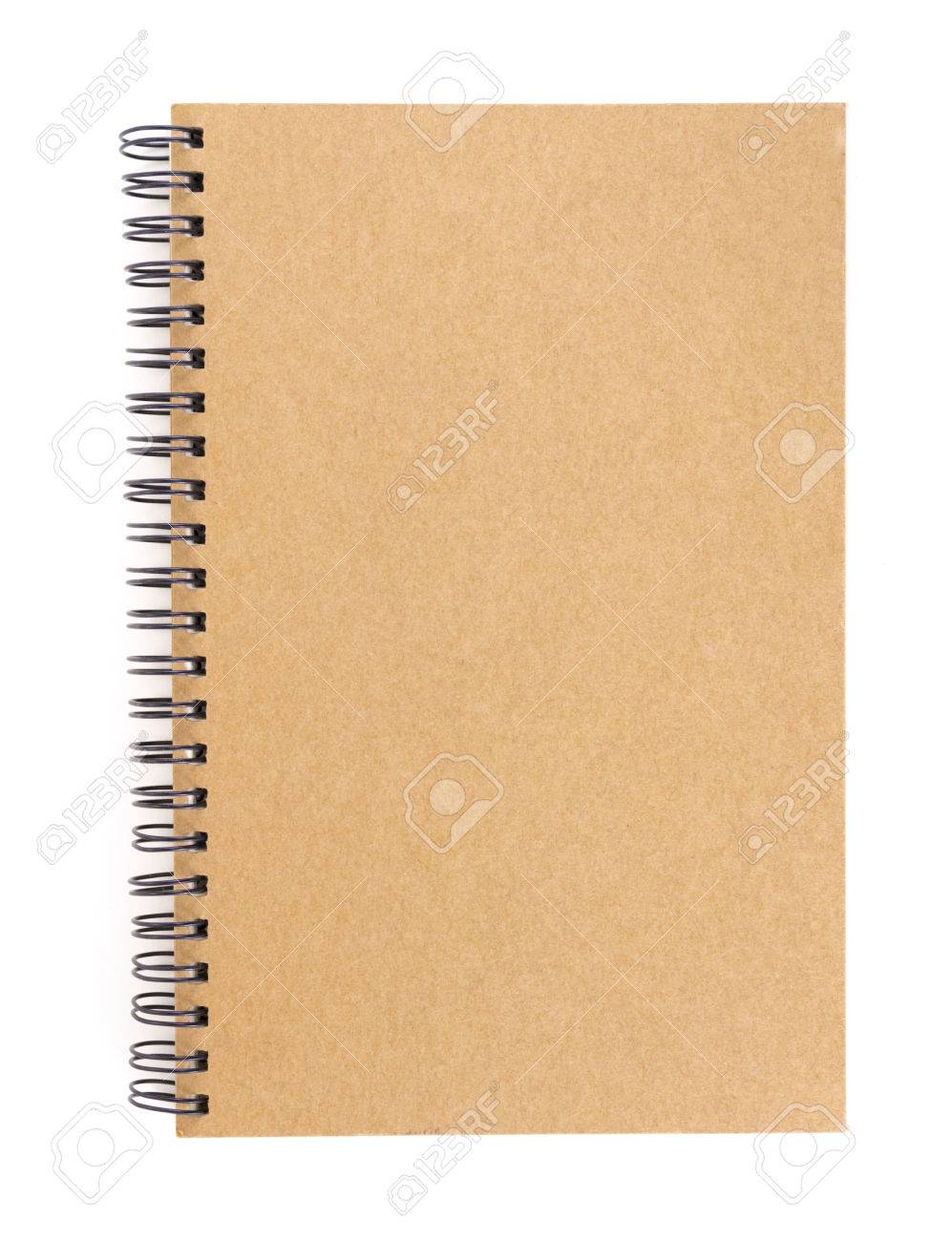 blank old brown notebook