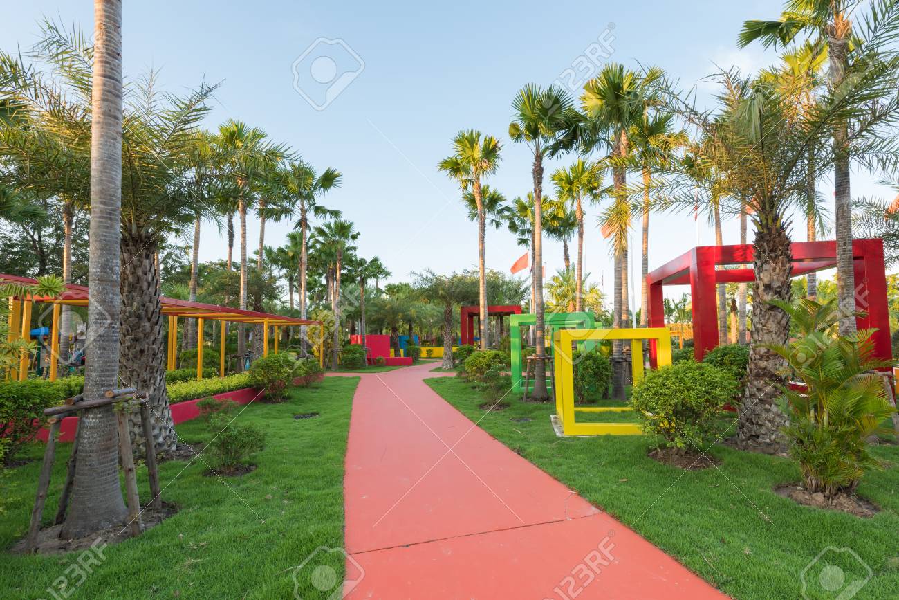 landscape with jogging track