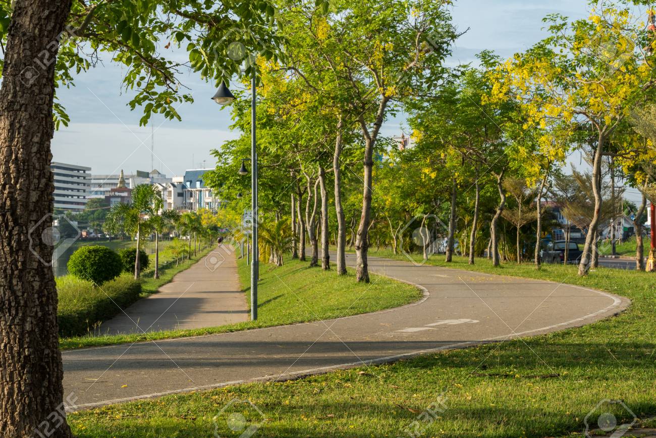 jogging track at the